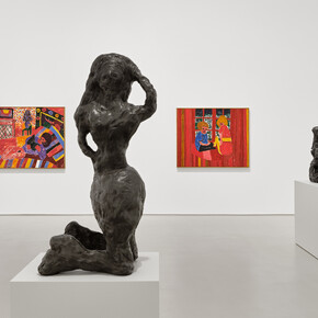 Tal R, domestic, vue d'exposition. Avec l'aimable autorisation de la Galerie Max Hetzler