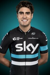 El ciclista vasco Mikel Landa con la equipación de su nuevo equipo, el Team Sky 