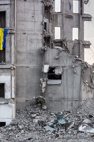 Destruction in Ukraine after Russian attacks