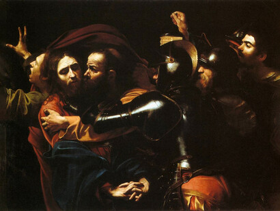 Caravaggio, El prendimiento de Cristo (1602)