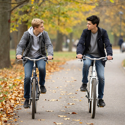 Marco, amico mio, il mio riccio biondo e di platino pedala assieme al tuo liscio nero e corvino, da sempre, ogni sabato pomeriggio