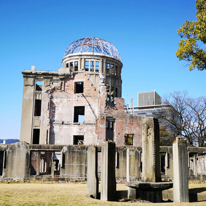The ruins of the historic Atomic Bomb Dome serve as a powerful symbol of resilience and remembrance, Hiroshima, Japan