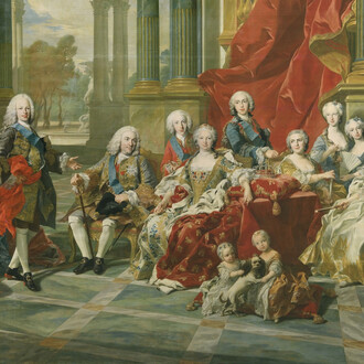 Louis-Michel van Loo, The family of Philip V (detail), 1743. Courtesy of Museo Nacional del Prado