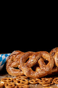 Bavarian snacks displayed on a table