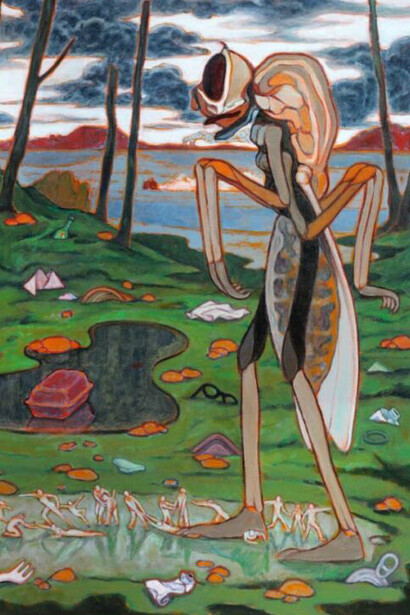 Guillaume Pinard, Les promesses de l’immonde (detail), 2024. Courtesy of Anne Barrault Gallery