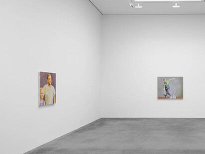 Luc Tuymans, The fruit basket, exhibition view. Courtesy of David Zwirner Gallery