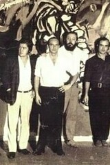 From left to right: Carlos Sessano, Esperilio Bute, Hugo Pereyra, Franco Venturi, Alfredo Martínez Howard, Ricardo Carpani, Alfredo Plank, Alberto Alonso, Mario Erlich, Carlos Alonso, and Juan Carlos Sánchez