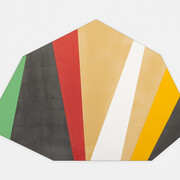 Kenneth Noland
Half Day, 1976
verso signed, titled and dated
acrylic on canvas
66 1/2 x 130 inches 
168.9 x 330.2 cm
 © The Estate of Kenneth Noland/ VAGA, New York/ Dacs, London, 2016.
