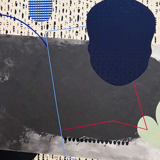 Juan Logan, Charred (detail), 2025. Courtesy of Galerie Kremers 