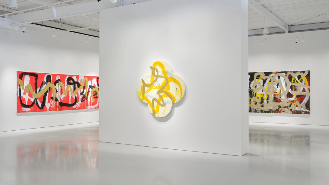 Max Gimblett, The open door, exhibition view. Courtesy of Gow Langsford Gallery