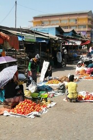 Mercato ad Addis Addeba, capitale dell'Etiopia, Africa