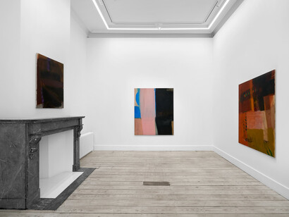 Albert Irvin, Early work from the '60s, exhibition view. Courtesy of Nino Mier Gallery