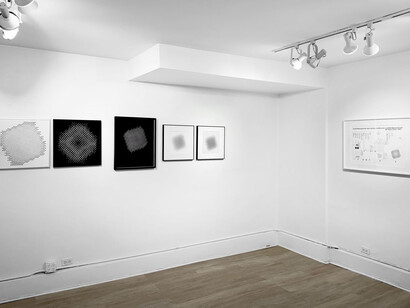 Gottfried Jäger and the founders of the generative photography, exhibition view. Courtesy of Sous les Étoiles Gallery