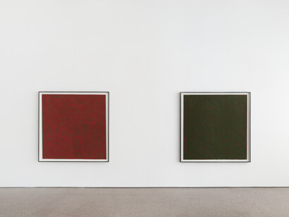 Sol LeWitt, Bands, curves and brushstrokes, exhibition view. Courtesy of Galerie Greta Meert