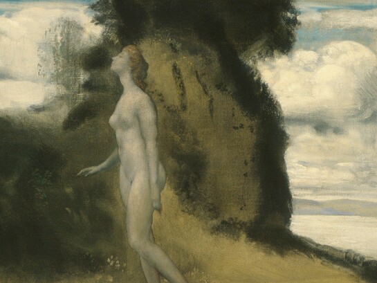 "Una medida de los sueños", óleo sobre lienzo, Arthur B. Davies, 1908