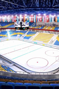 Lo stadio di Almaty, in Kazakistan