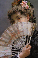 Maria Augusta recebeu um presente especial: um leque