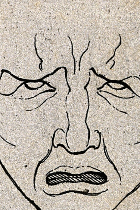 "Movimiento de tristeza", dibujo de Bernard Picart, 1713