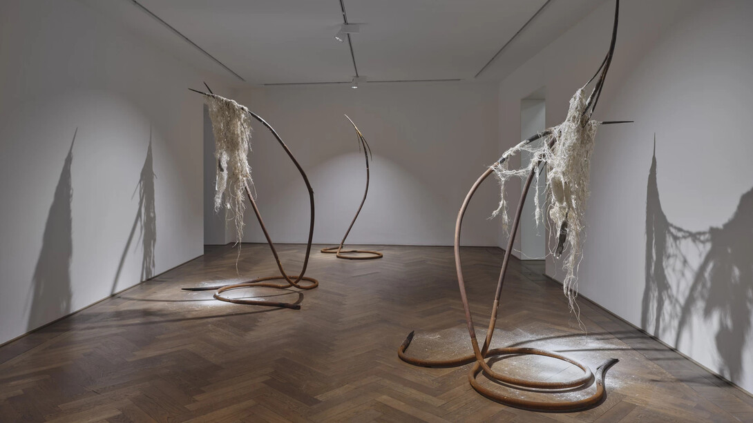 Dominique White, All great powers collapse from the centre, exhibition view. Courtesy of Kunsthalle Basel