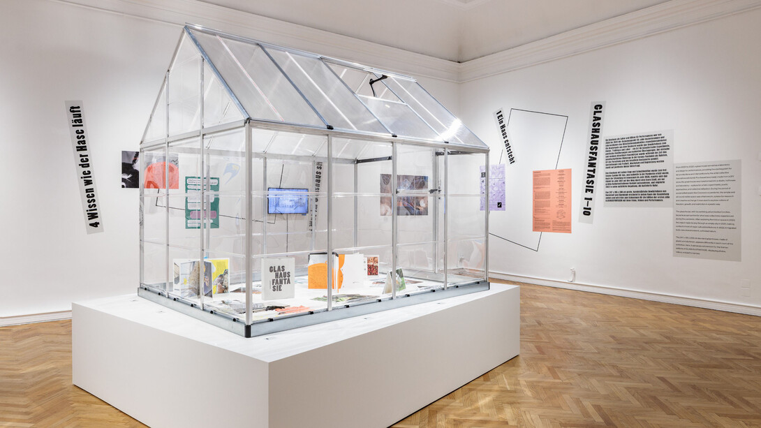 Glashausfantasie. Freundinnenderkunst, ausstellungsansicht. Mit freundlicher genehmigung von Francisco Carolinum Linz