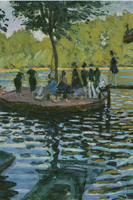 Claude Monet, La Grenouillère, 1869. Huile sur toile, 74,6 × 99,7 cm. The Metropolitan Museum of Art, New York. 