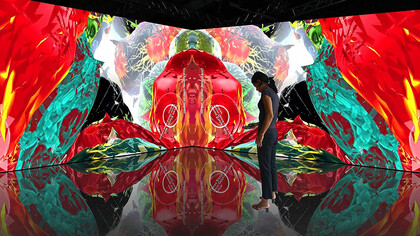360° VR Mobile Art Apps are new media art projects for interactive art installations. Developed and designed for smartphones and tablets. In museums, galleries and media art festivals the Mobile App Display can be projected on one or more walls in the exhibition space
