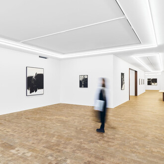 André Marfaing, Ink wash paintings, 1960s - 1980s, exhibition view. Courtesy of Ceysson & Bénétière Gallery