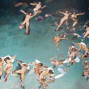 Silvia Beltrami, Pregiudizio universale, 2013, collage su faesite, 216 x 141 cm