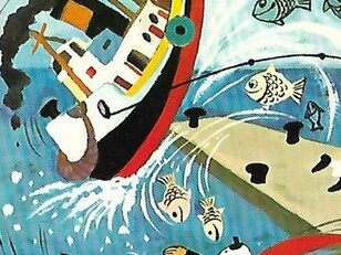 Questo vento secco e tagliente modella il paesaggio e il carattere di chi vive lungo l’Adriatico. Dettaglio di cartolina postale triestina, Italia
