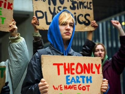 Hope is being organized in the streets today, where determined citizens protest against the climate emergency