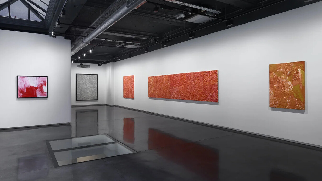 Various artists, Tjukurrpa: The dreaming, exhibition view. Courtesy of Unit Gallery