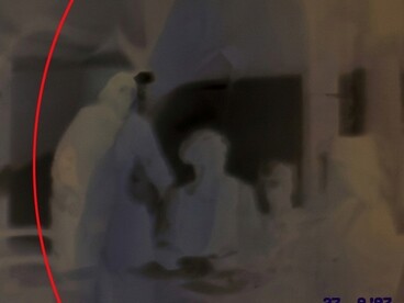 Castello di Gropparello, provincia di Piacenza. Negativo del terzo scatto, dettaglio. Foto di Walter Maria Calarco 