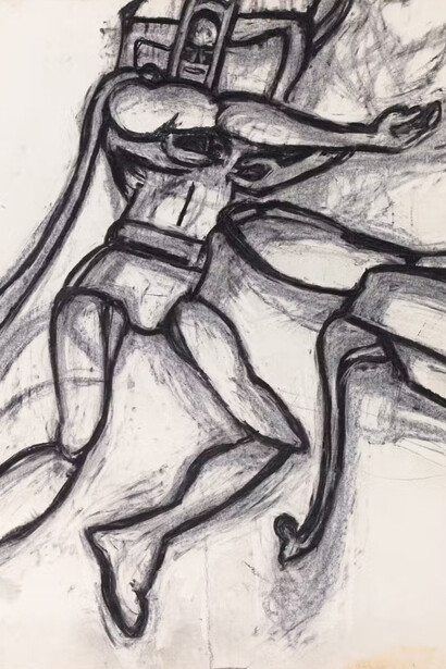 Joyce Pensato, Untitled (detail), circa 1976. Courtesy of the Institute of Contemporary Art