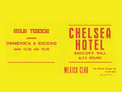 Live event at Mexico Club, Turin, produced by Giulio Tedeschi 1978 