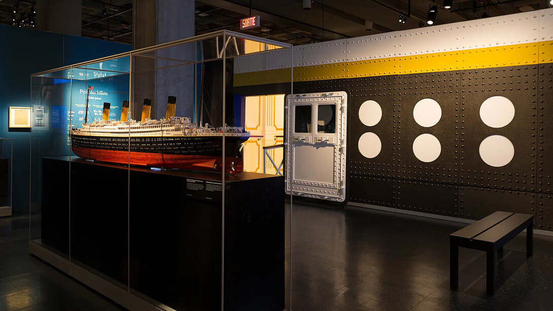 Titanic. Récits et destin, vue d'exposition. Avec l'aimable autorisation du Musée de la civilisation