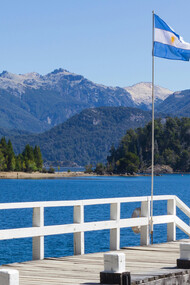 Vue des montagnes de la ville de San Carlos de Bariloche, dans la province du Río Negro en Argentine