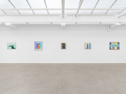 Léon Wuidar and Brooklin A. Soumahoro, Des géométries variables, exhibition view. Courtesy of Rodolphe Janssen Gallery