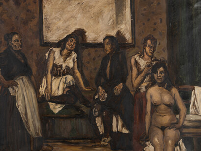 Anónimo, Las chicas de Claudia (detalle), c. 1929-1938. Cortesía del Museu Nacional d’Art de Catalunya