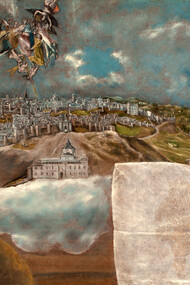 El Greco; Vista y plano de Toledo, Museo de El Greco, España