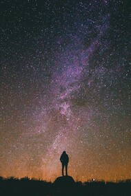 A sky that remembers what we have forgotten: we are made of light