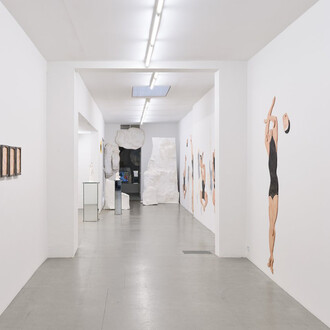 Geoffrey de Beer and Karina Beumer, Open for new challenges pt. 2. Fit before fifty, exhibition view. Courtesy of Base-Alpha Gallery