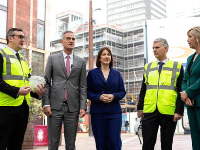 Secretary of State Peter Kyle and Chancellor Rachel Reeves toured the Culture House development site in Sunderland, United Kingdom