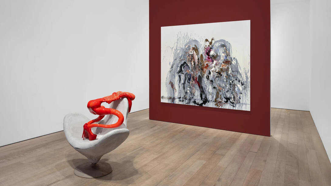 Maggi Hambling and Sarah Lucas, Ooo la la, exhibition view. Courtesy of Sadie Coles HQ