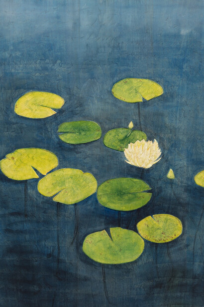 Stephan Balkenhol, Seerose. Water lilies, 2025. Courtesy of Galerie Forsblom