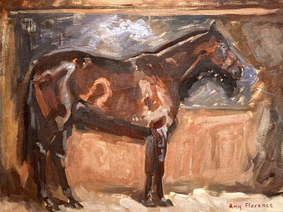 Amy Florence, Horse sketch 1, 2024. Courtesy of Grenning Gallery