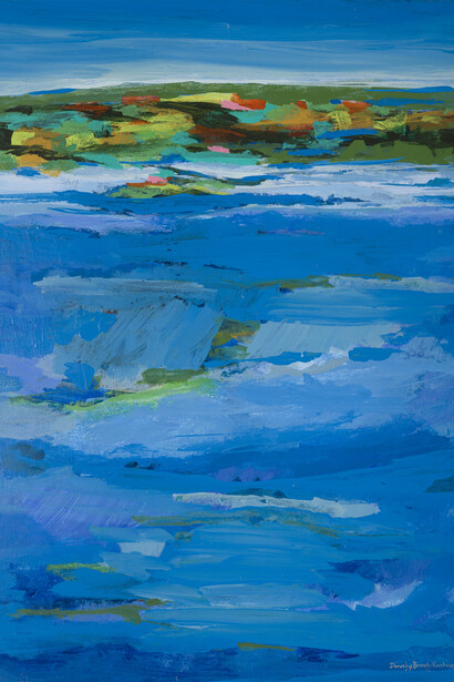 Dorothy Browdy Kushner, Sky land sea (detail). Courtesy of LewAllen Galleries