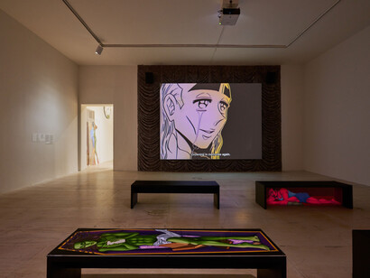 Julien Ceccaldi, Adult theater, exhibition view. Courtesy of MoMA PS1