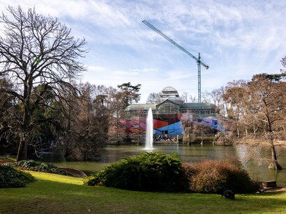 Andrea Canepa, Fardo, vista de exhibición. Cortesía del Museo Nacional Centro de Arte Reina Sofía