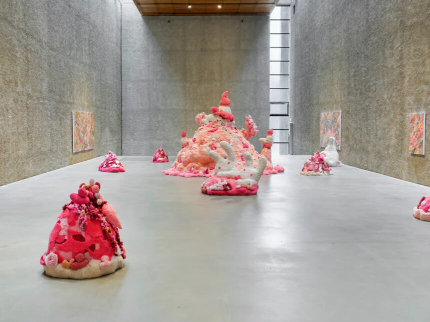 Scenery in the process of being formed