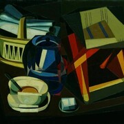 Bodegón del pan, ca. 1919-1930, Oil on plywood, 60 x 70 cm, Sprengel Museum, Hannover, Germany